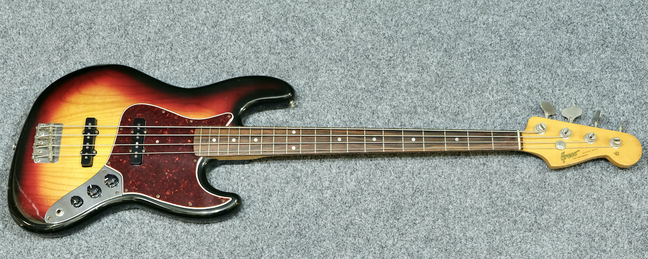 fender p bass gold plate